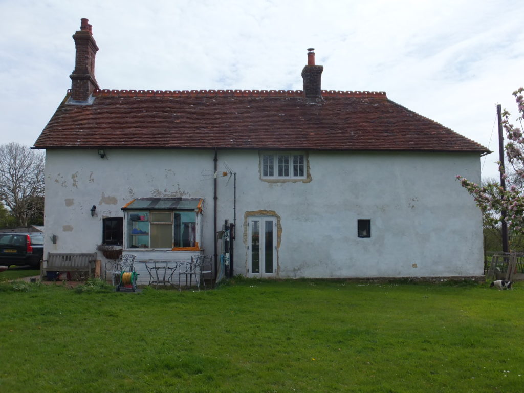 Rear elevation before extension